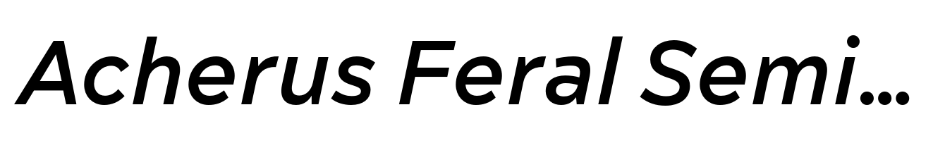 Acherus Feral Semibold Italic